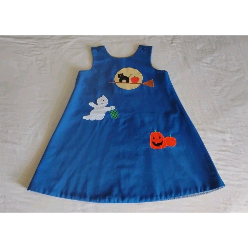 Mulberry Street Reversible Dress Jumper Sz 4 Back to School Halloween Boutique